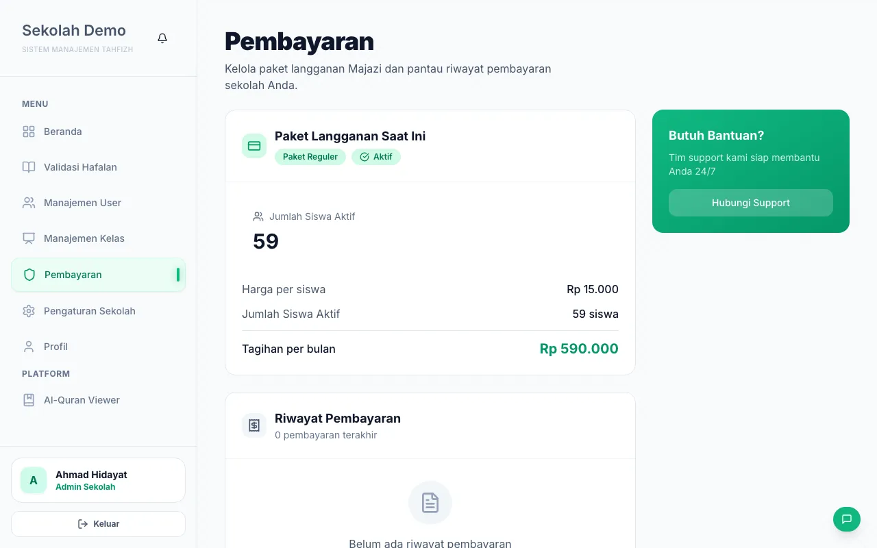Halaman Pembayaran